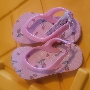 NEW Old Navy Toddler Girls 6 7 8 11 Flip Flops strawberries